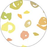 Bonateks, Ronde digitaal bedrukte muismat, antislip onderkant, voor kantoor en thuis, diameter: 22 cm