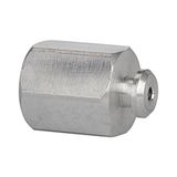 RIEGLER 108470-312.018-22 Aansluitnippel voor platte zuiger, rond "PFG", G 1/8 IG, Ø 20 mm, 1 stuk