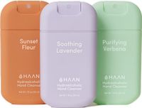 HAAN Spray Mix Mains Soin des Mains Rechargeable 3x 30ml Sunset Fleur, Soothing Lavender & Purifying Verbena