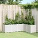Maison Exclusive jardinière avec treillis, blanc, 160x120x140 cm, plastique PP