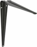 AMIG Plankdrager/planksteun van metaal - gelakt zwart - H350 x B300 mm