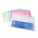 Rapesco 0696 ECO Gerecyclede Documentenmappen met Drukknoop, A4+, 5 Stuks | Diverse Transparante Pastelkleuren
