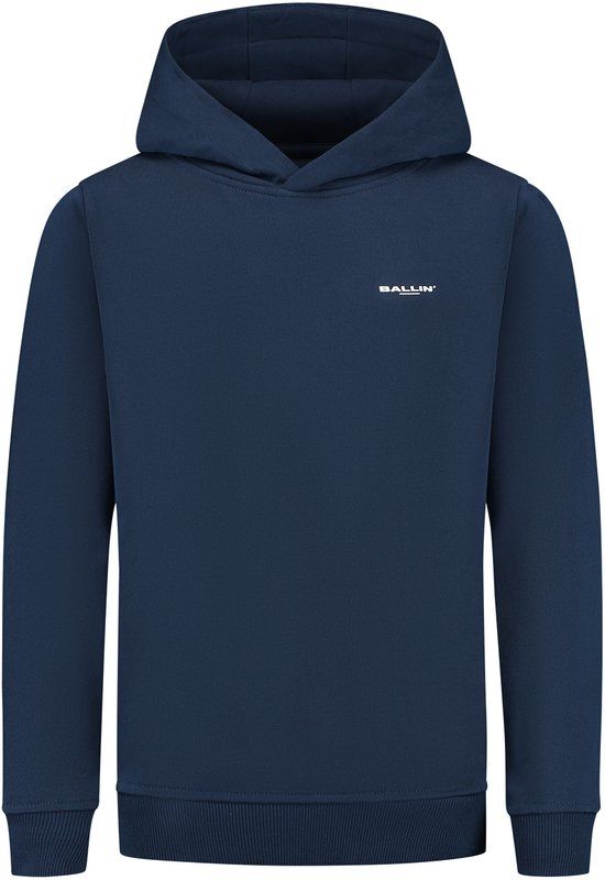 Ballin Amsterdam Jongens Regular fit Hoodie LS Navy Maat 128