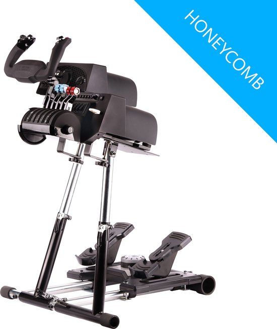 Wheel Stand Pro Deluxe V2 Honeycomb Yoke and Throttle - Compatible with PlayStation, Xbox, and Windows
