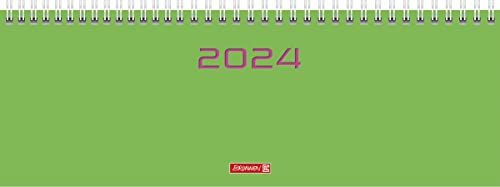 BRUNNEN Weekkalender 2024 - 2 pagina's = 1 week - Groen