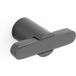 Viefe FUSION Bouton de meuble Titane Noir Métal 58 x 31,5 mm