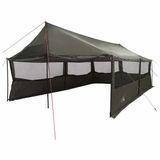 vidaXL Familietent Bruin/Grijs 600 x 402 x 268 cm Polyester en Staal