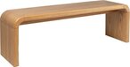 Zuiver Brave Eettafelbank - Hout - Bruin - 140 cm