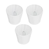 KASD Tafellampafdekking, hoge lichtdoorlatendheid 3 stuks Veilig te gebruiken lampenkap voor interieurdecoratie voor hotels KTV's, clubs, zalen, slaapkamers(Clip-on-wit)