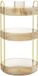 Songmics Make-up Organizer Roterende Cosmetische Organizer Rond 3 Niveaus Champagne Goud