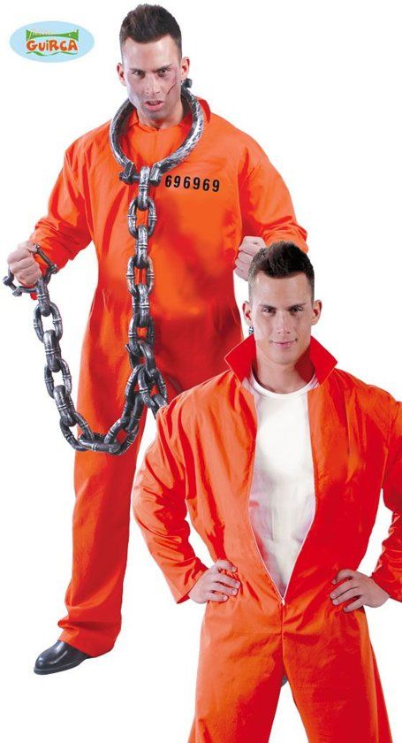 Guirca Boef Kostuum Amerikaanse Gevangene Guantanamo Man Maat 54-56