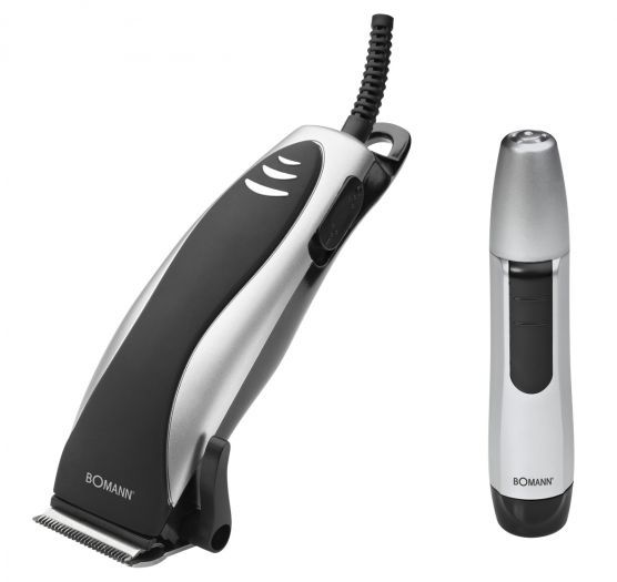 Bomann HSM 8007 NE CB Tondeuse Set - Zwart/Grijs