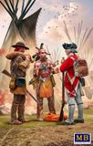Master Box Modelbouwpakket Militaire voertuigen - 35222 Indian wars series - XVIII century - kit No 4 Fair exchange Plastic - 1:35 - Modelbouw