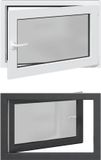 vidaXL Kelderraam RISOR Wit 90 x 70 cm