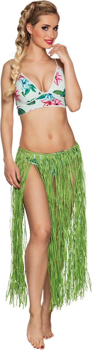 Hawaii Rok Lichtgroen Stro 80cm