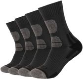 Camano Wandelsokken 4-pack Unisex Enkelsokken Polyester Elastaan Grijs Gemêleerd