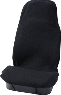 Carpoint Stoelhoes Terry Badstof Zwart - Universeel - Zwart