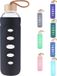 Unyqoos Bouteille en verre 1000 ml Noir