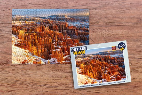 MuchoWow Puzzel Winterochtend in het Nationaal park Bryce Canyon - Legpuzzel - Puzzel 500 stukjes