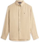 Tommy Hilfiger Heren Lange Mouwen Shirt Creme M