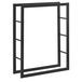 And OutdoorMatch Stalen houtrek Carmine - Stockage de bois - Noir - Convient pour environ 0,2 m³ de bois
