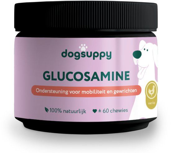 Dogsuppy Glucosamine voor Honden - 60 Snoepjes - Sterke Gewrichten en Soepele Beweging