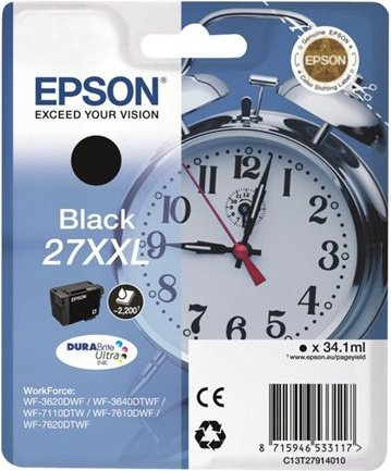 Epson Alarm clock 27XXL DURABrite Ultra single pack / zwart