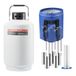 VEVOR 10L Liquid Nitrogen Tank Aluminum Alloy Cryogenic Container with Strap Carrying Bag for Beauty Industry and Science