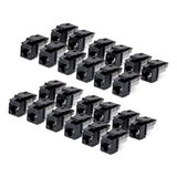 StarTech.com Connecteur Keystone Cat6, 24 Pièces, Connecteurs Keystone RJ45 Ethernet, Connecteur Ethernet UTP Cat6 pour Prise Murale, 90 Degrés, Insertion 110, Noir