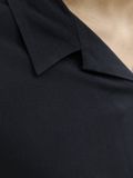 JACK&JONES JJEJEFF SOLID RESORT SHIRT S/S SN Heren Overhemd Korte Mouw Viscose Zwart XL