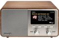 Albrecht DR 760 Radio DAB+, VHF (FM) DAB+, AUX, Bluetooth Gehäuse aus echtem Holz, Inkl. Lautsprecher Holz, Braun, Silber
