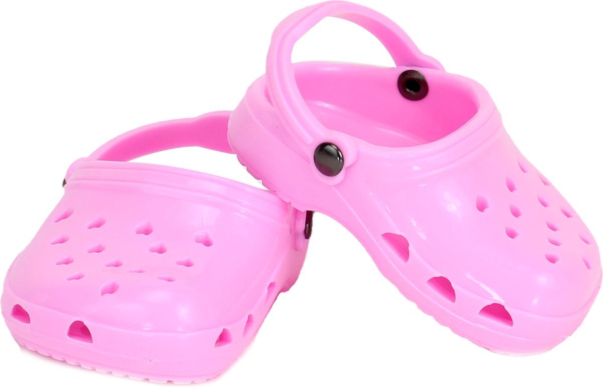 Sophia's by Teamson Kids Poppenkleding voor 18" Poppen - Rubber Sandaals - Poppen Accessoires - Roze (Pop niet inbegrepen)