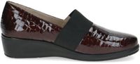 Caprice Bordeaux Lak Dames Instappers - Rood - 40