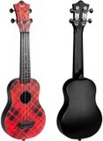 Flight UTS-40 PLAID Ultra Travel Soprano Ukulele met Polycarbonaat Body en Fluorocarbon Snaren