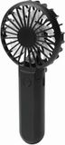 Trendoz Typhoon Mini handventilator - zwart - 8 x 17 cm - verkoeling in zomer - 3 snelheden - USB en met c-laadkabel