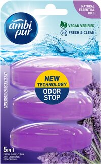 Ambi Pur Fresh en Shine Toiletblok Navulling - Lavendel & Rozemarijn - 3 x 55ml