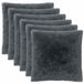 vidaXL Kussensloop 6 stuks HEERLEN Antracietkleurig 55 x 55 cm Katoensatijn