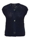 Only Gilet Onlchloe Ss Rib Button Vest Knt 15352208 Sky Captain Dames Maat - L