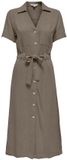 ONLY - ONLSIESTA SS LIN BL SHIRT DRESS PNT NOOS Dames Jurk