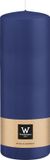 Wiedemann Bougie cylindrique/bougie pilier - bleu foncé - 20 x 7 cm - 103 heures de combustion
