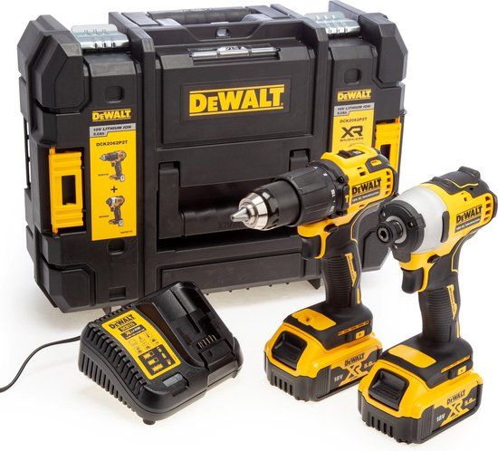 DeWalt DCK2062P2T COMBOSET 18V 5,0AH LI-ION - DCD709 ACCUKLOPBOORMACHINE + DCF809 SLAGSCHROEVENDRAAIER