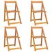 VidaXL Klapstoelen 4 stuks Massief Acaciahout Terras
