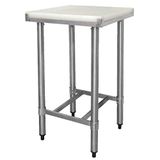 Vogue Snijplank Tafel Roestvrij Staal 900X500X500mm Keuken Haken Snijden