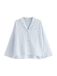 Lindex Slaapshirt blauw / wit