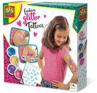 SES Creative SES Fashion Glitter Tattoos - Children's Temporary Tattoos with Bio Glitter - Girls