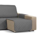 Martina Home Chaise Longue Dekbed, barnsteen, 280 cm, antraciet