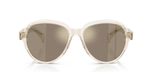 Moncler Lunettes De Soleil Unisexe Blanc Géométrique Gris 57mm