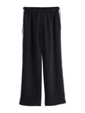 Next - Dames - Broek met wijde pijpen en borduursel zijkant - Zwart