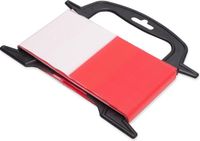 Merkloos Afzetlint Rood/Wit 25m