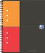 Oxford INTERNATIONAL activebook, 160 bladzijden, ft A5+, geruit 5 mm 5 stuks